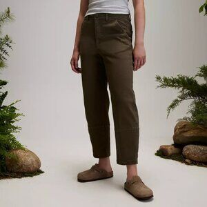 Alpine Design Olive Green Cropped Utility Pants